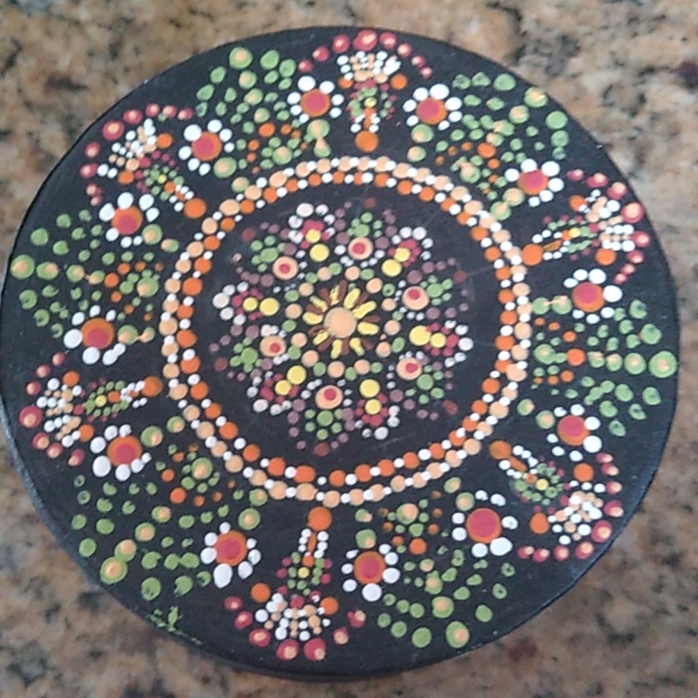 Hand Painted Mandala Box